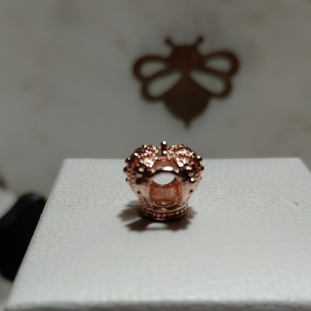 Pandora Rose Gold Crown Charm - Picture 6 of 10